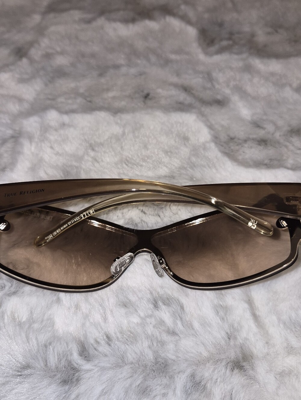 True Religion Women's Rectangular Sunglasses - Brown Gradient - Picture 6 of 8